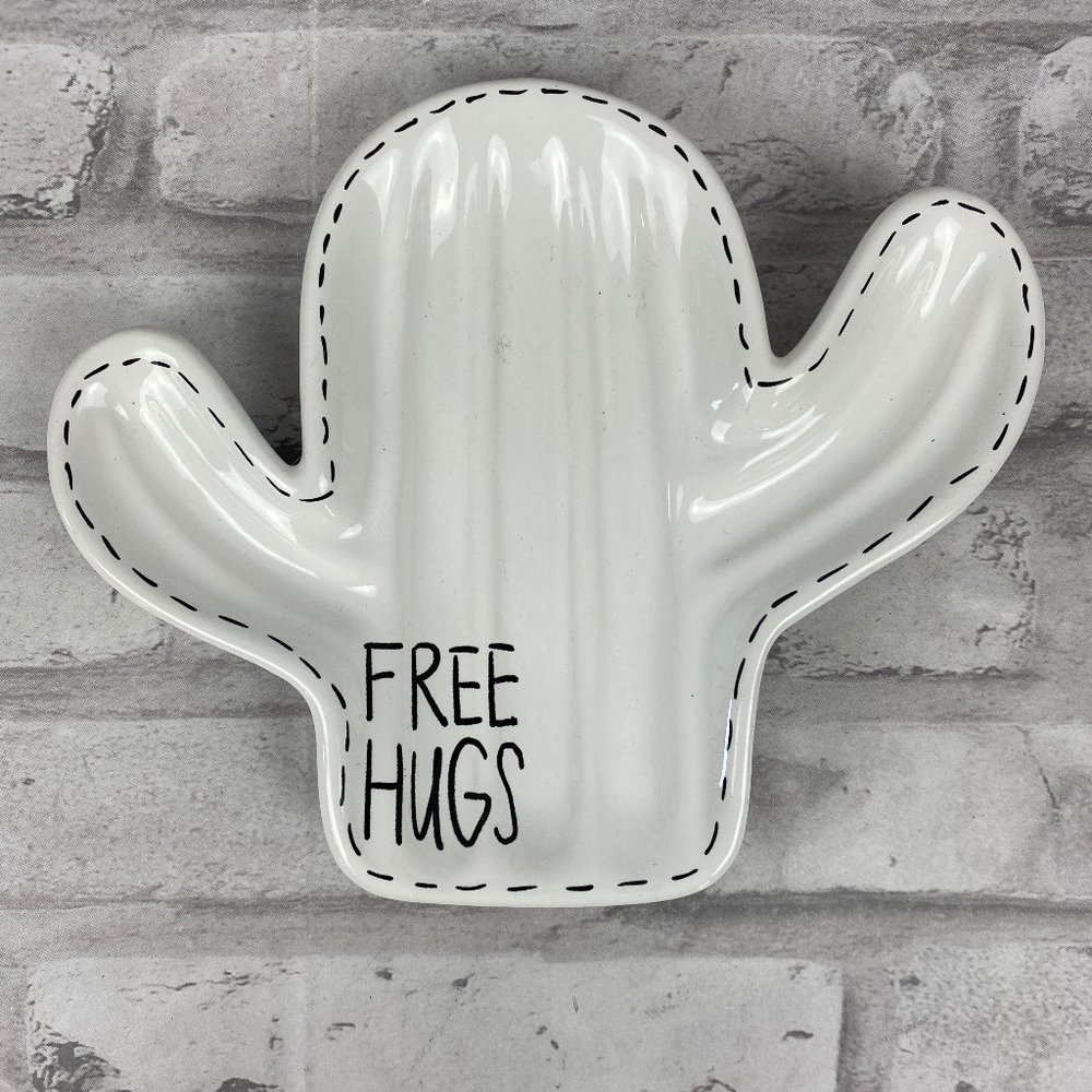 Pier 1 Cactus  Free Hugs Trinket Dish Bowl